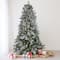 6.5ft. Pre-Lit Mixed Rose Mary Emerald Angel Pine Artificial Christmas Tree, Clear LED Lights